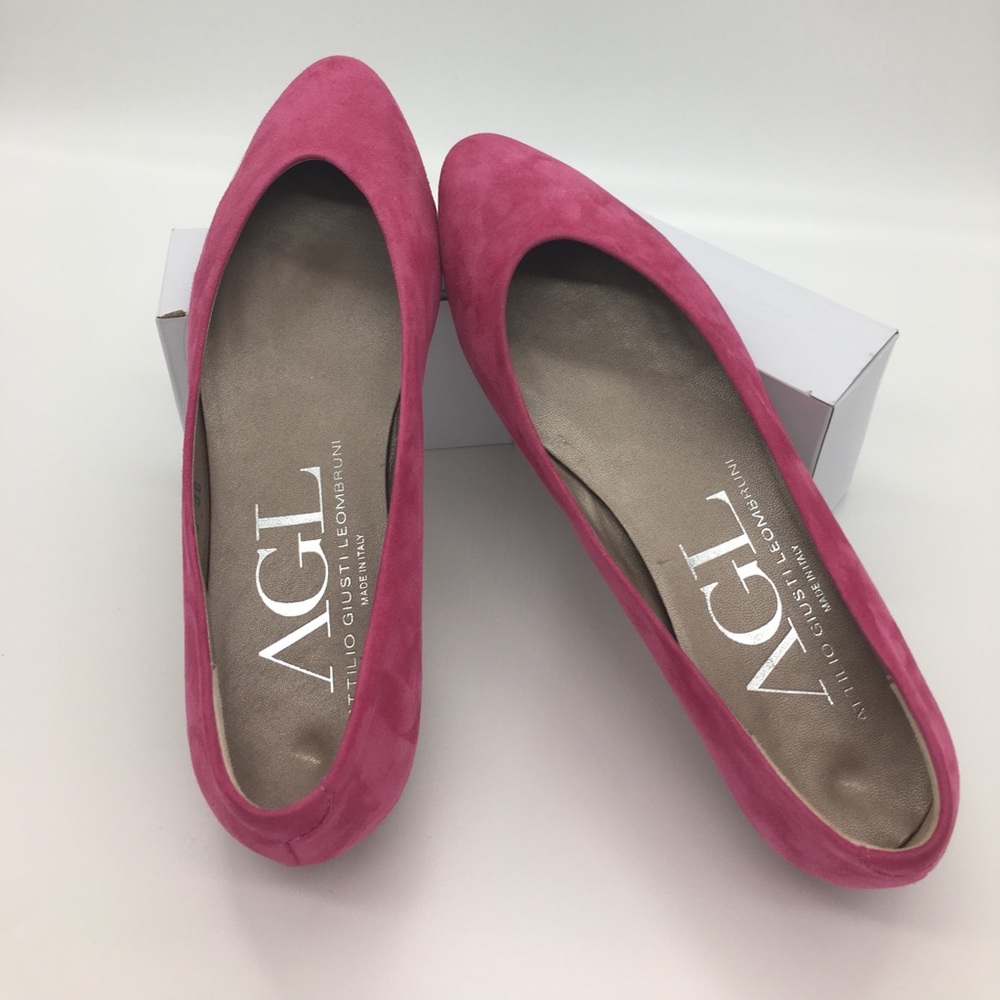 AGL pine suede flats shoes